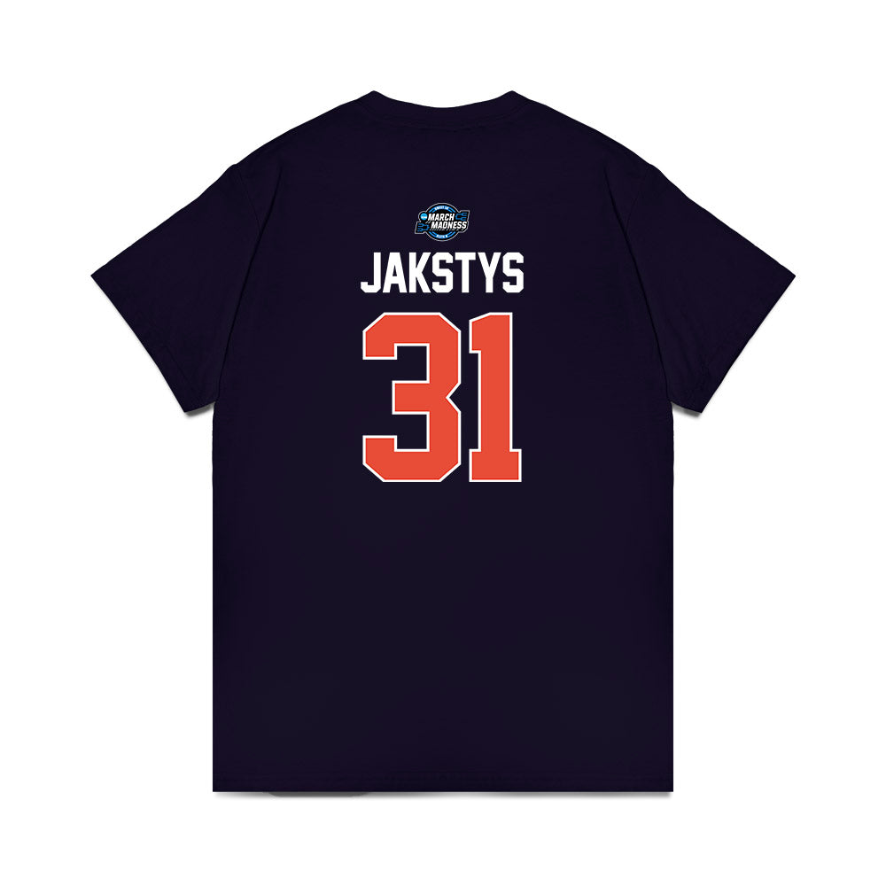 Illinois - NCAA Men's Basketball : Jason Jakstys - NCAA® March Madness® 2025 Sweet 16 Shersey Premium T-Shirt-1