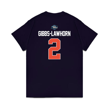 Illinois - NCAA Men's Basketball : Dra Gibbs-Lawhorn - NCAA® March Madness® 2025 Sweet 16 Shersey Premium T-Shirt-1
