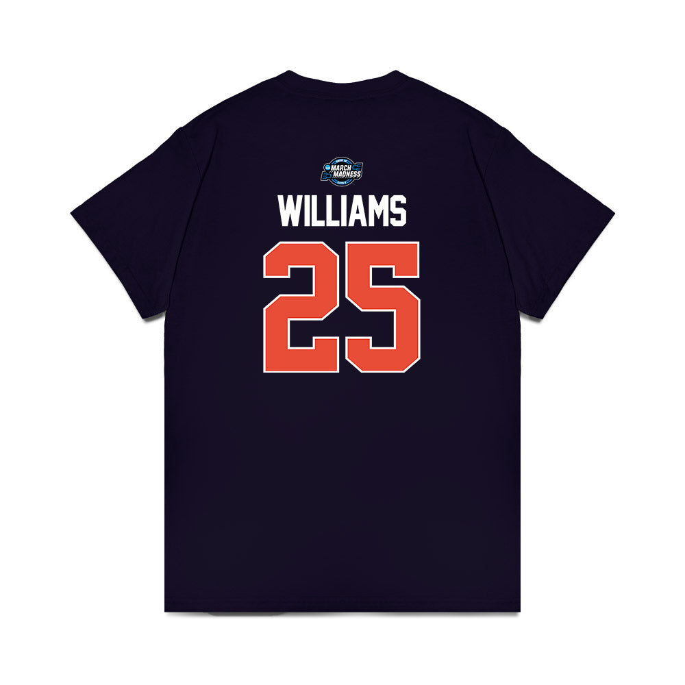 Illinois - NCAA Men's Basketball : Max Williams - NCAA® March Madness® 2025 Sweet 16 Shersey Premium T-Shirt-1