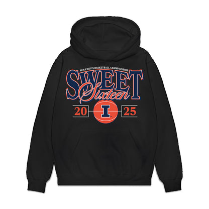 Illinois - NCAA Men's Basketball : AJ Redd - NCAA® March Madness® 2025 Sweet 16 Shersey Premium Hooded Sweatshirt-0