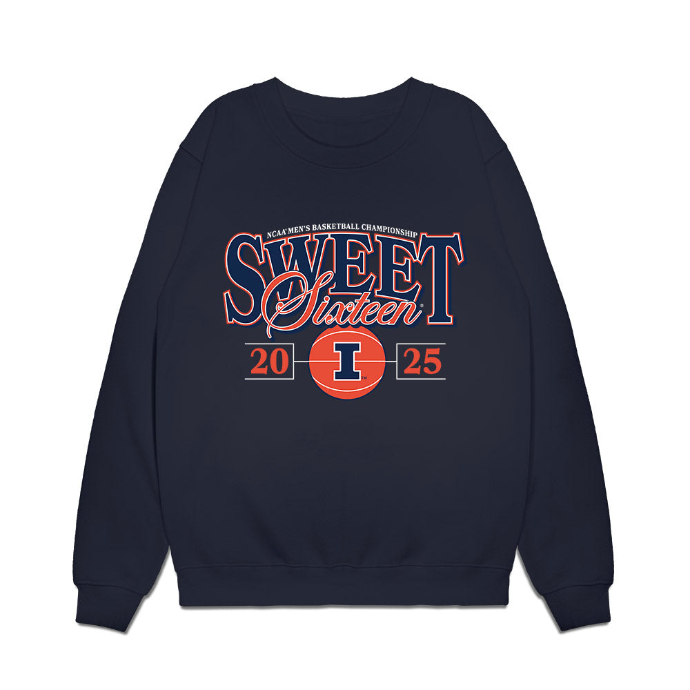 Illinois - NCAA Men's Basketball : Ty Rodgers - NCAA® March Madness® 2025 Sweet 16 Shersey Premium Crewneck Sweatshirt-0