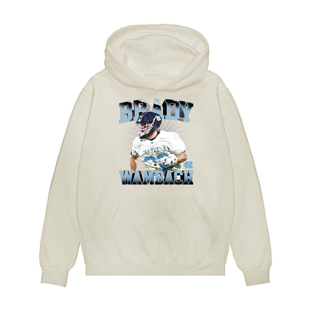 UNC - NCAA Men's Lacrosse : Brady Wambach - Collage Premium Hooded Sweatshirt-0