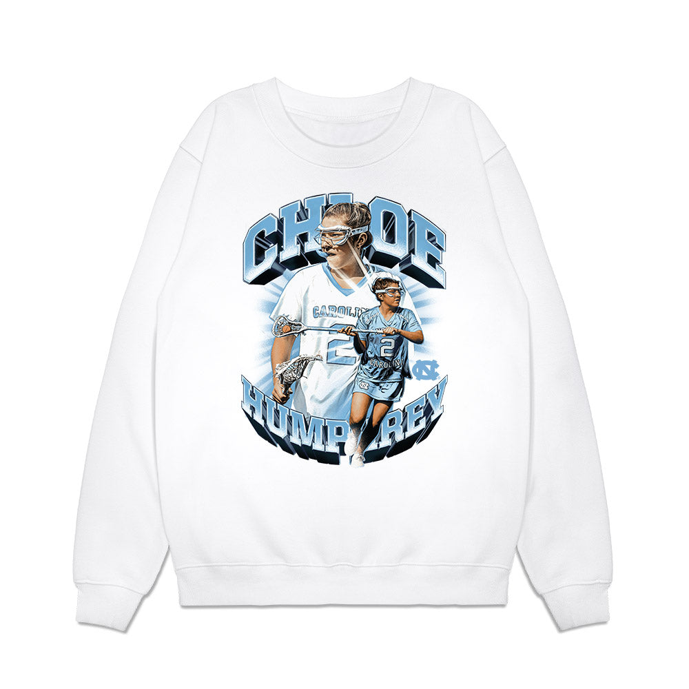 UNC - NCAA Women's Lacrosse : Chloe Humphrey - Collage Premium Crewneck Sweatshirt-0