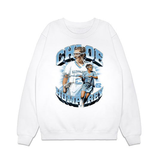 UNC - NCAA Women's Lacrosse : Chloe Humphrey - Collage Premium Crewneck Sweatshirt-0