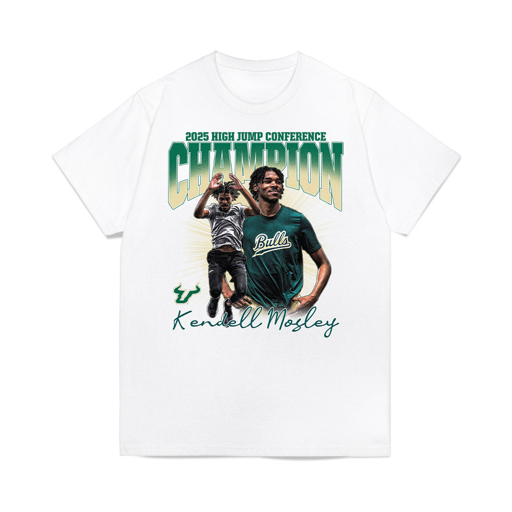 USF - NCAA Women's Track & Field : - 2025 Champion High Jump Collage Premium T-Shirt-0