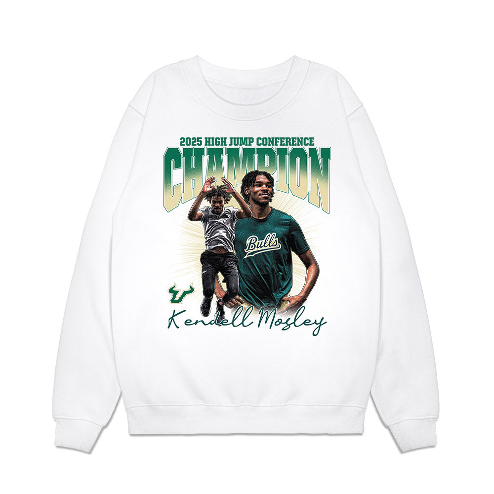 USF - NCAA Women's Track & Field : - 2025 Champion High Jump Collage Premium Crewneck Sweatshirt-0