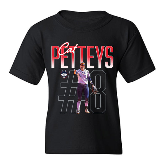 UConn - NCAA Softball : Cat Petteys - Collage Youth T-Shirt-0