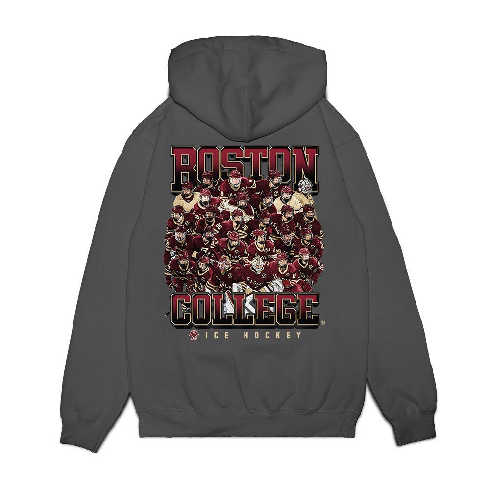 Boston College - NCAA Men's Ice Hockey : - Premium Hooded Sweatshirt-1