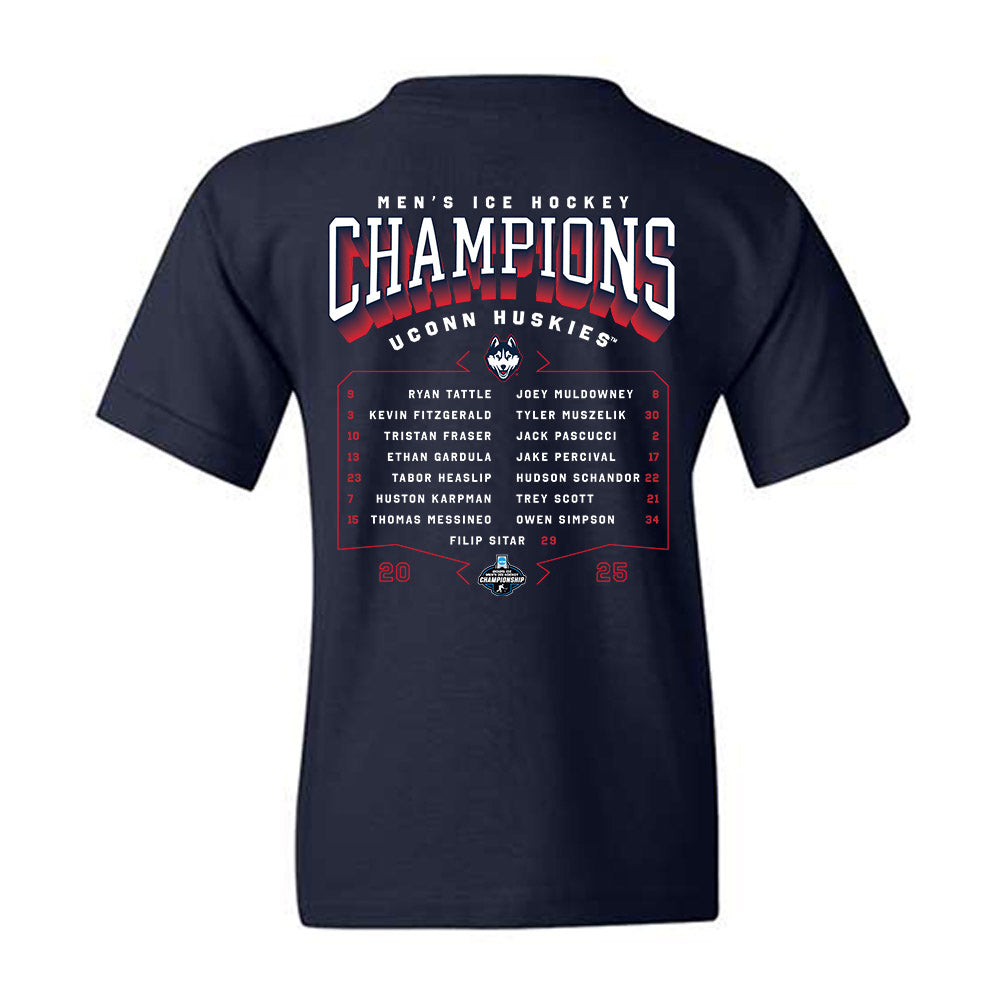 UConn - NCAA Men's Ice Hockey : - Youth T-Shirt-1