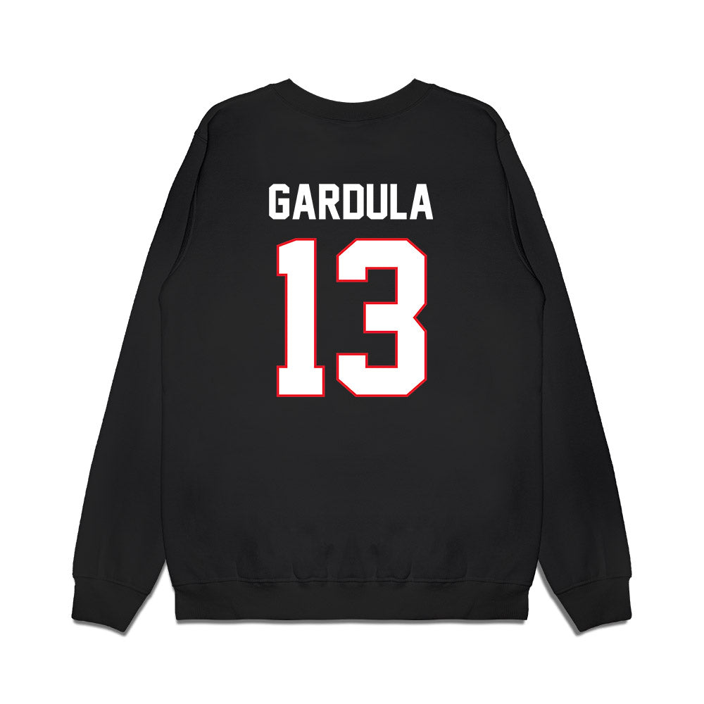 UConn - NCAA Men's Ice Hockey : Ethan Gardula - Championship Classic Shersey Premium Crewneck Sweatshirt-1