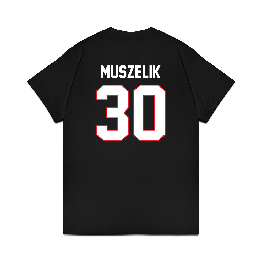 UConn - NCAA Men's Ice Hockey : Tyler Muszelik - Championship Classic Shersey Premium T-Shirt-1