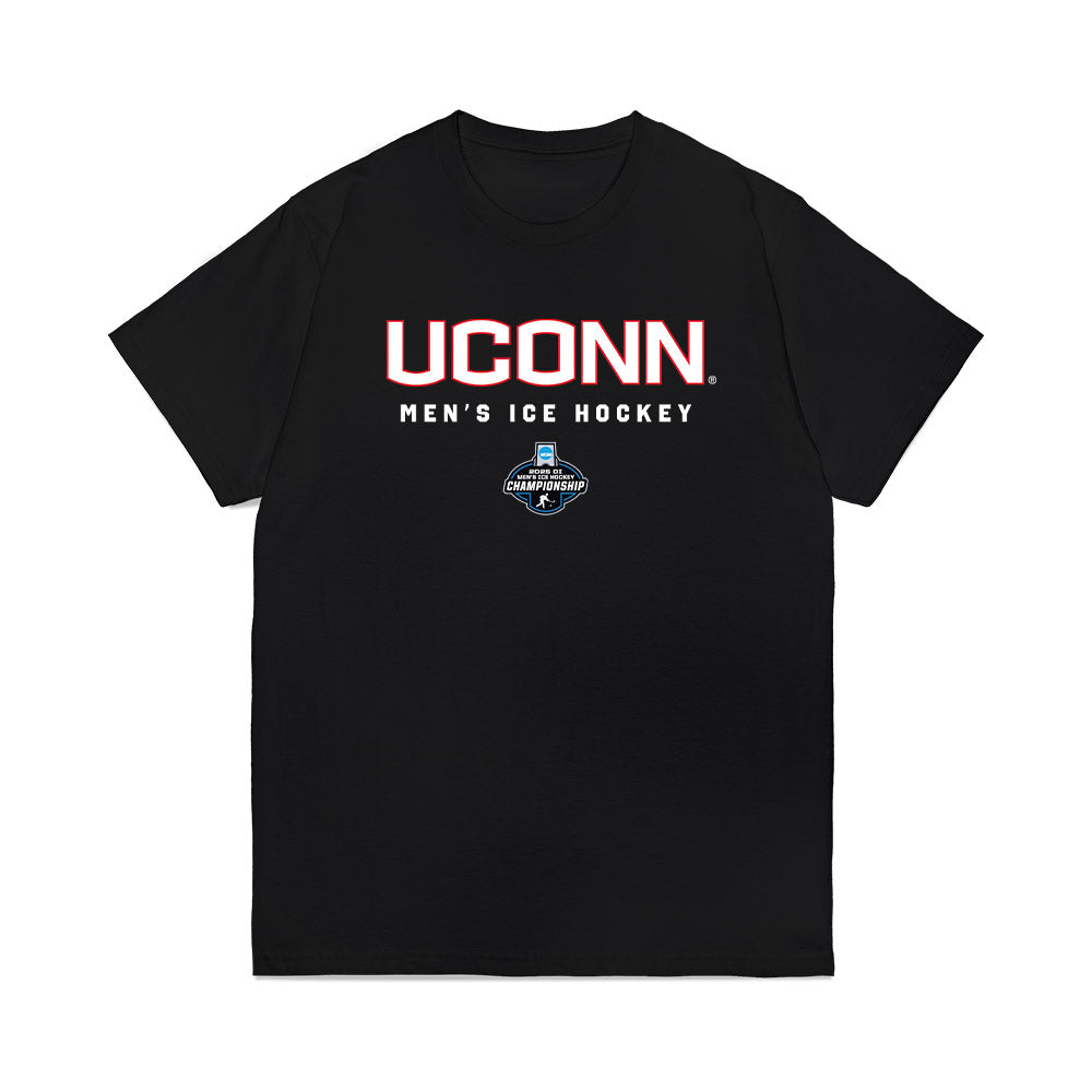 UConn - NCAA Men's Ice Hockey : Andrew Lucas - Championship Classic Shersey Premium T-Shirt-0