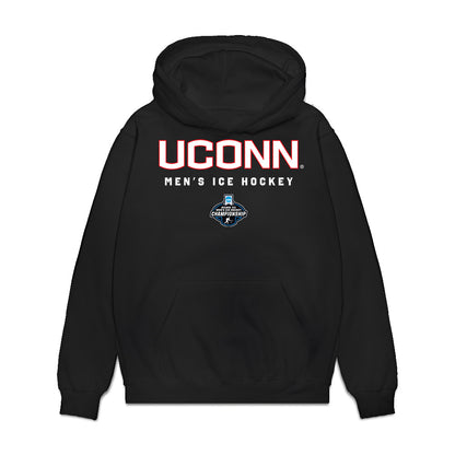 UConn - NCAA Men's Ice Hockey : Andrew Lucas - Championship Classic Shersey Premium Hooded Sweatshirt-0