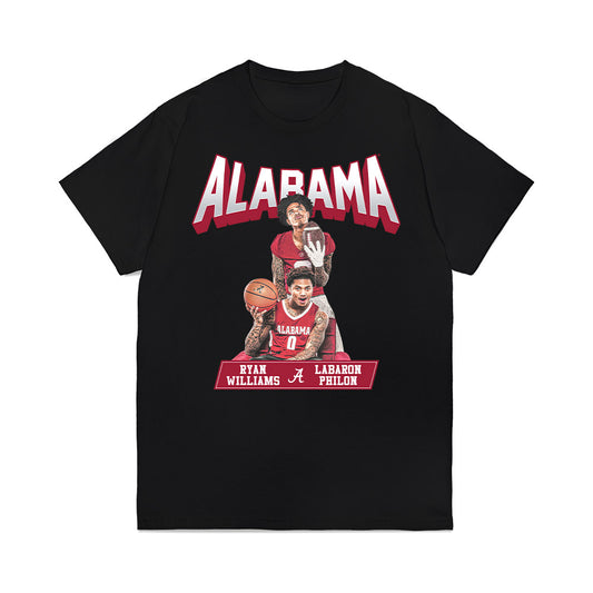 Alabama - NCAA Men's Basketball : Labaron Philon - Collage Premium T-Shirt-0