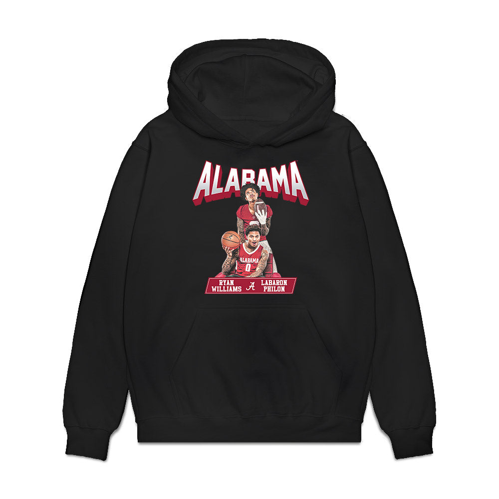Alabama - NCAA Men's Basketball : Labaron Philon - Collage Premium Hooded Sweatshirt-0