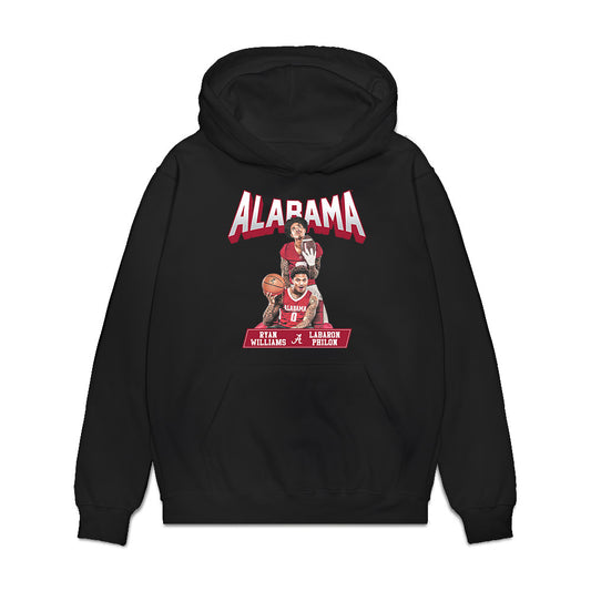 Alabama - NCAA Men's Basketball : Labaron Philon - Collage Premium Hooded Sweatshirt-0