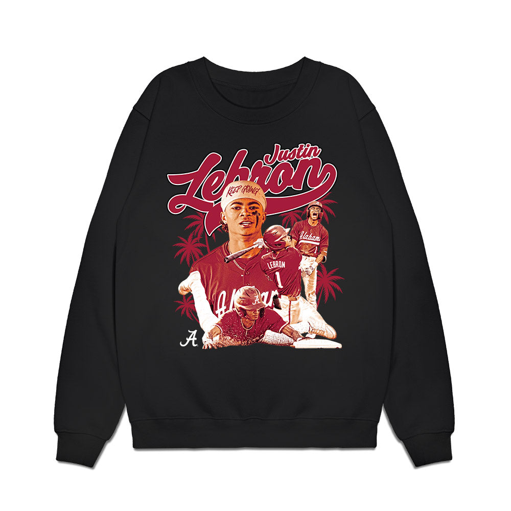 Alabama - NCAA Baseball : Justin Lebron - Premium Crewneck Sweatshirt-0
