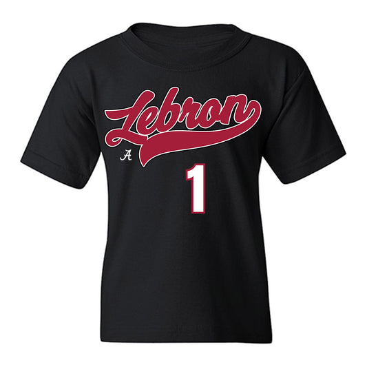 Alabama - NCAA Baseball : Justin Lebron - Youth T-Shirt-0