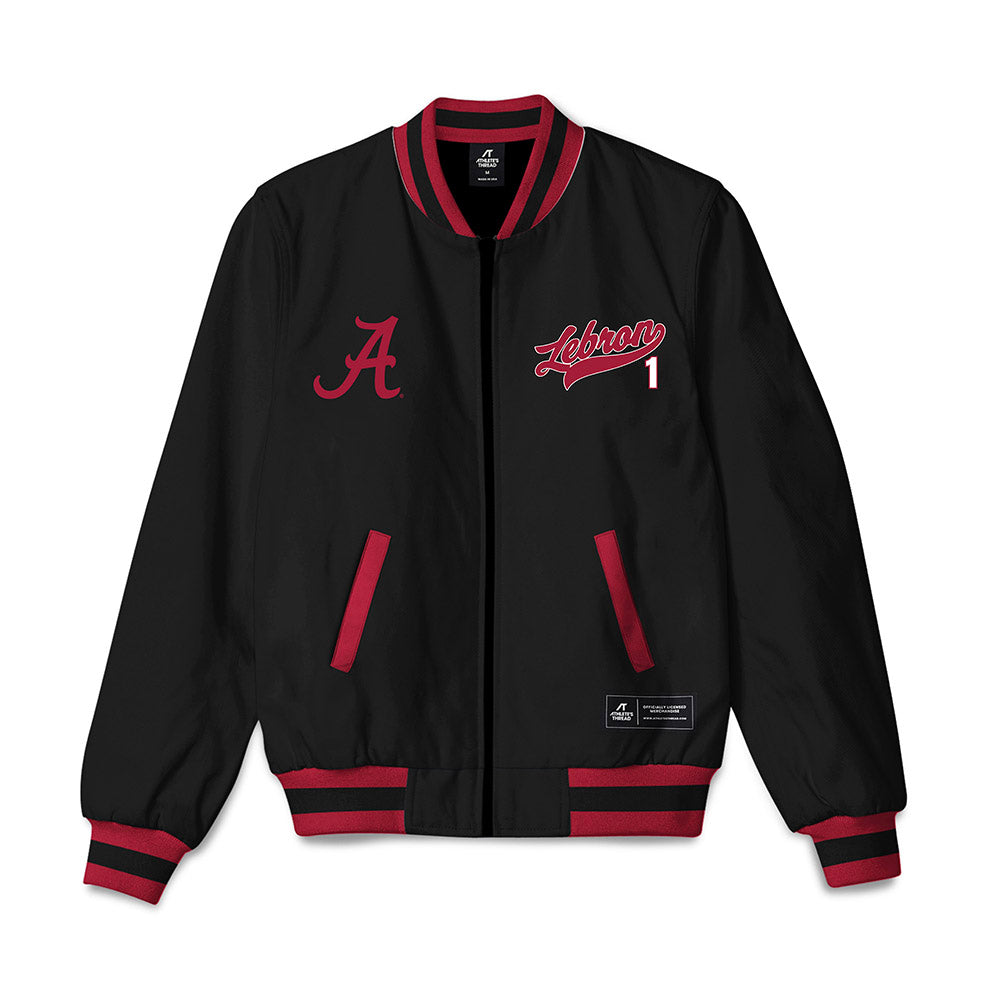 Alabama - NCAA Baseball : Justin Lebron - Bomber Jacket-0