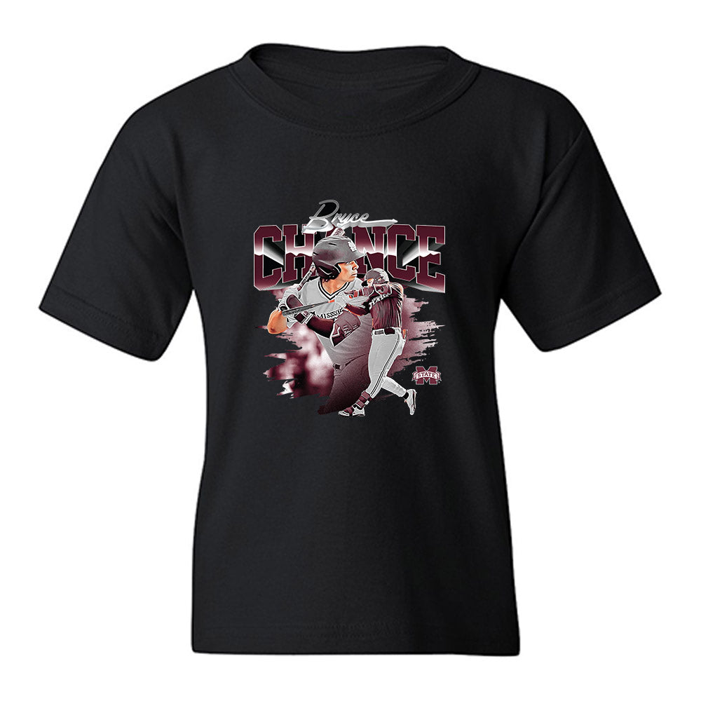 Mississippi State - NCAA Baseball : Bryce Chance - Collage Youth T-Shirt-0