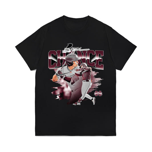 Mississippi State - NCAA Baseball : Bryce Chance - Collage Comfort Colors T-Shirt-0