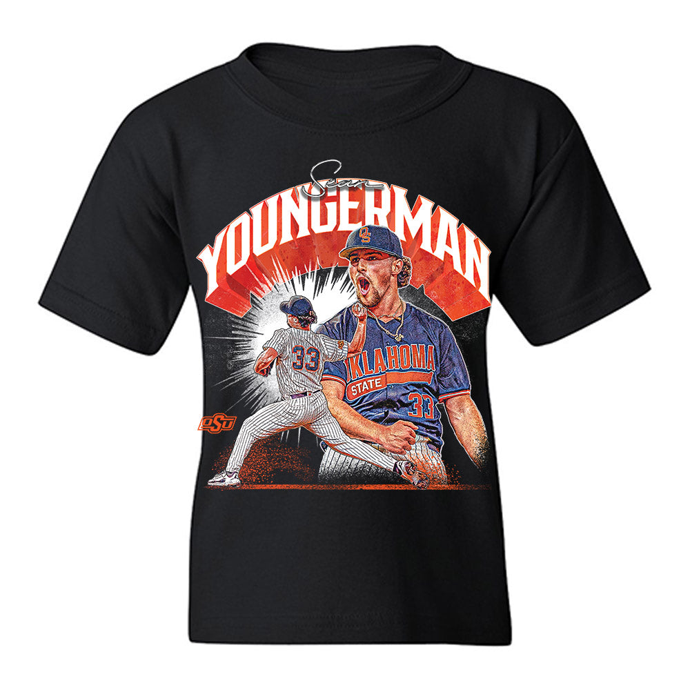 Oklahoma State - NCAA Baseball : Sean Youngerman - Youth T-Shirt-0