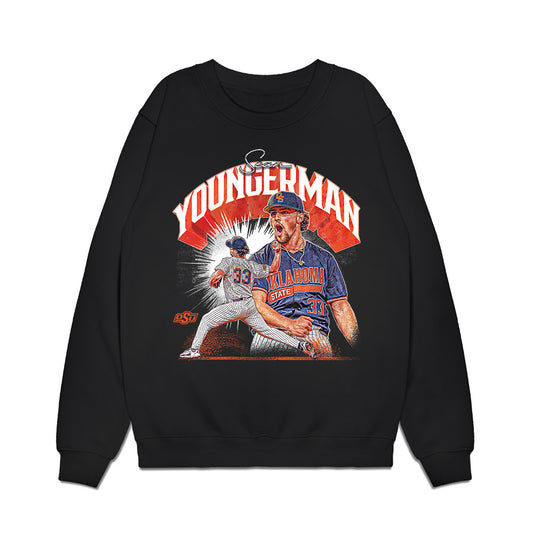 Oklahoma State - NCAA Baseball : Sean Youngerman - Premium Crewneck Sweatshirt-0