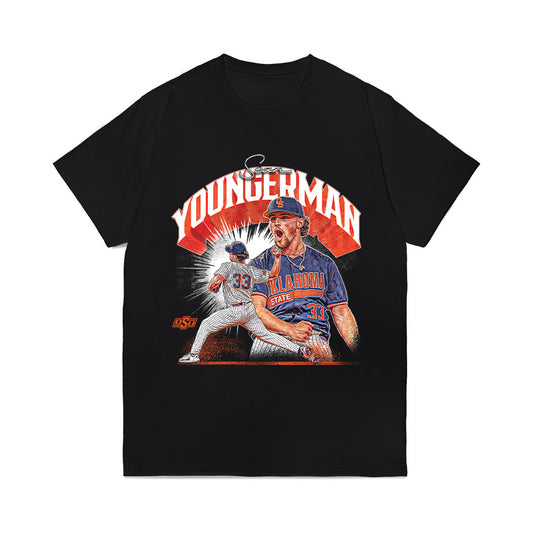 Oklahoma State - NCAA Baseball : Sean Youngerman - Comfort Colors T-Shirt-0