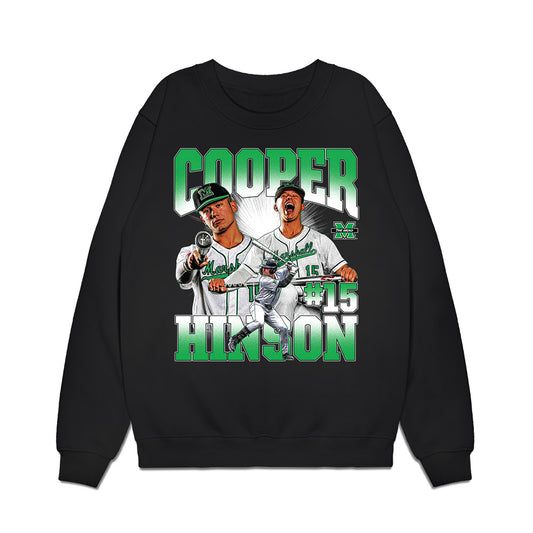 Marshall - NCAA Baseball : Cooper Hinson - Premium Crewneck Sweatshirt-0