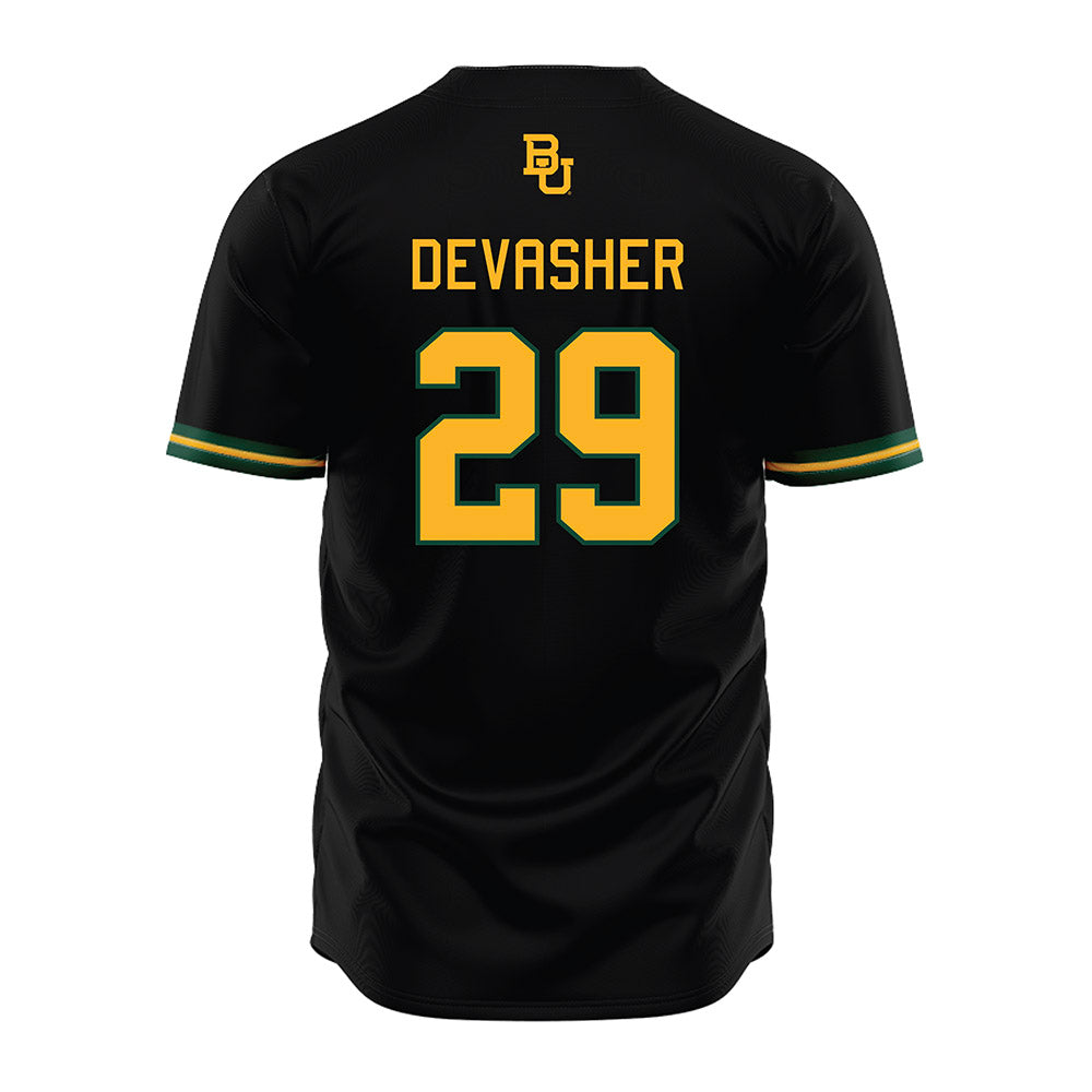 Baylor - NCAA Baseball : Luke DeVasher - Black Jersey-1