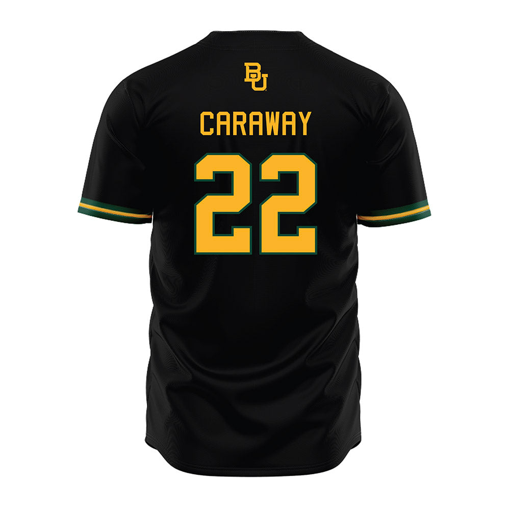 Baylor - NCAA Baseball : Bo Caraway - Black Jersey-1
