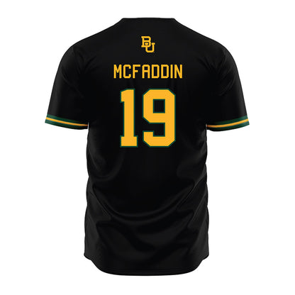 Baylor - NCAA Baseball : Caldwell McFaddin - Black Jersey-1
