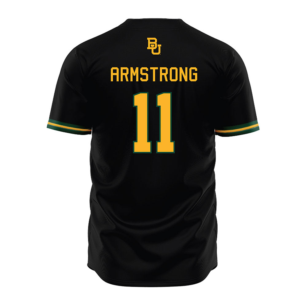 Baylor - NCAA Baseball : Tyce Armstrong - Black Jersey-1