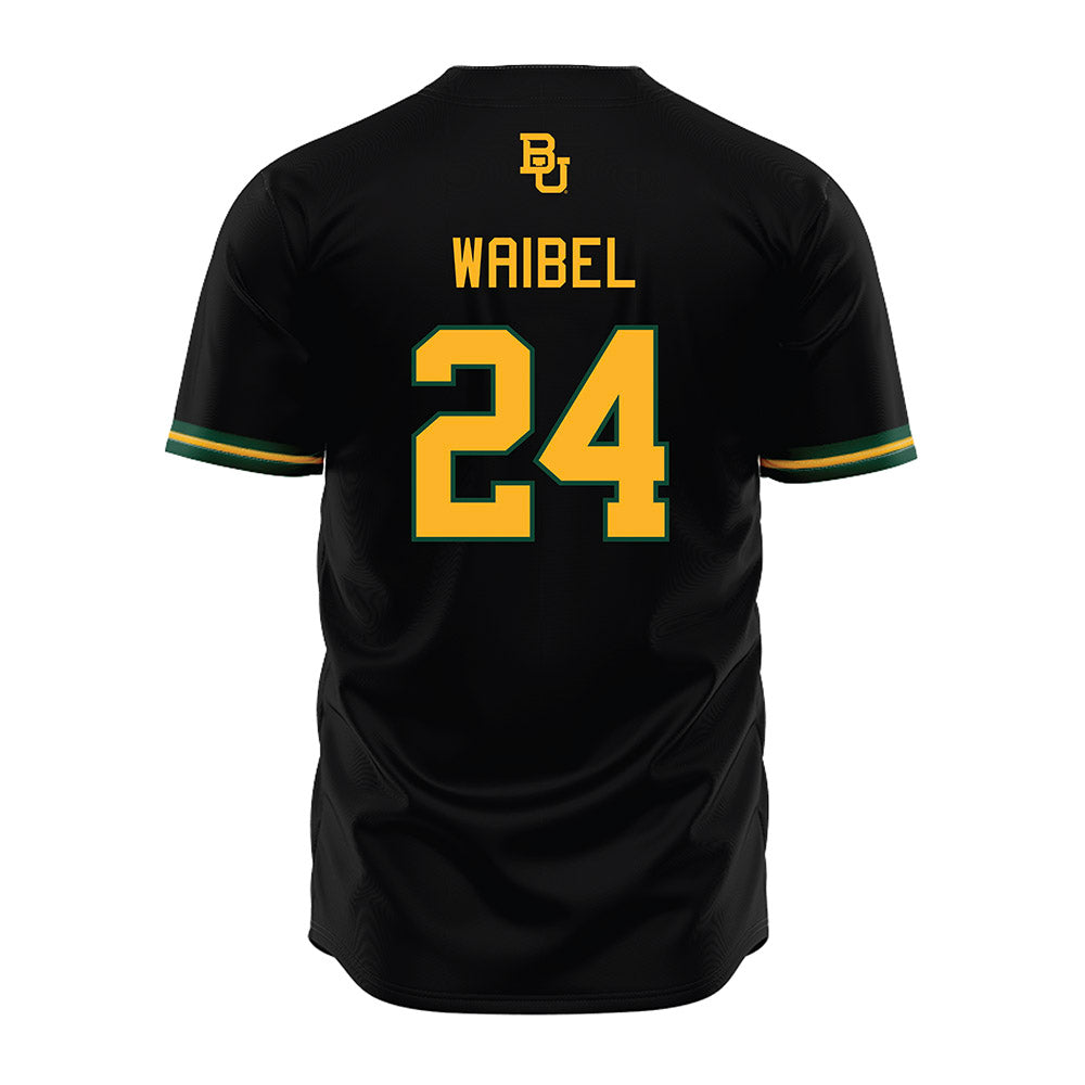 Baylor - NCAA Baseball : Cade Waibel - Black Jersey-1