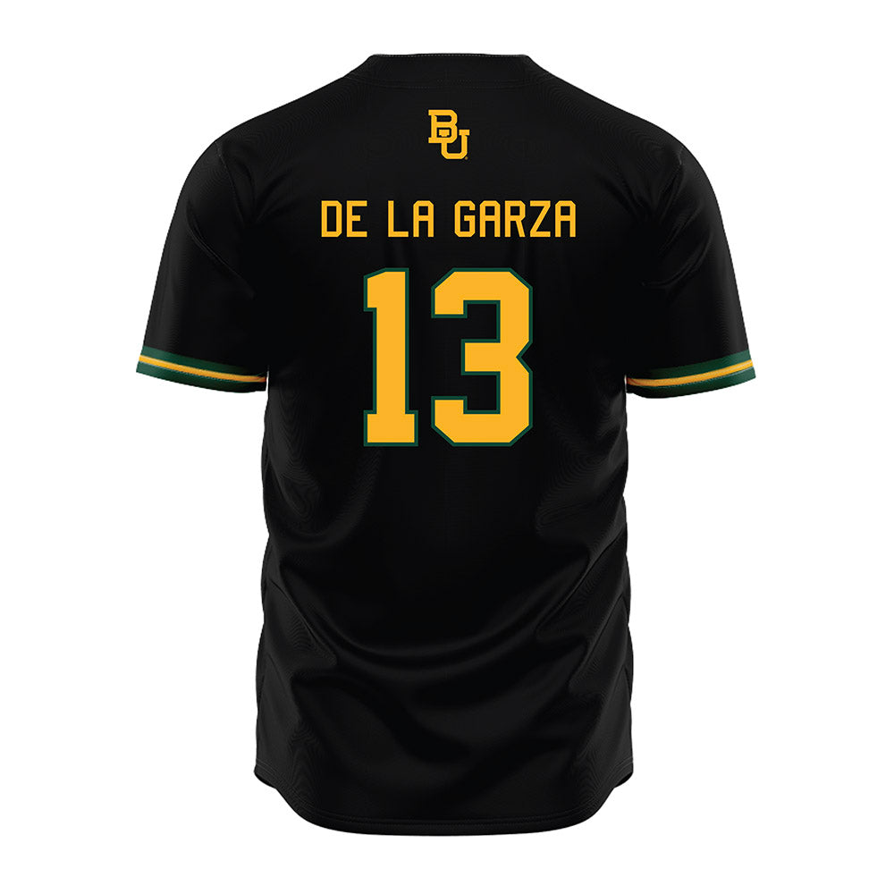 Baylor - NCAA Baseball : Robert De La Garza - Black Jersey-1