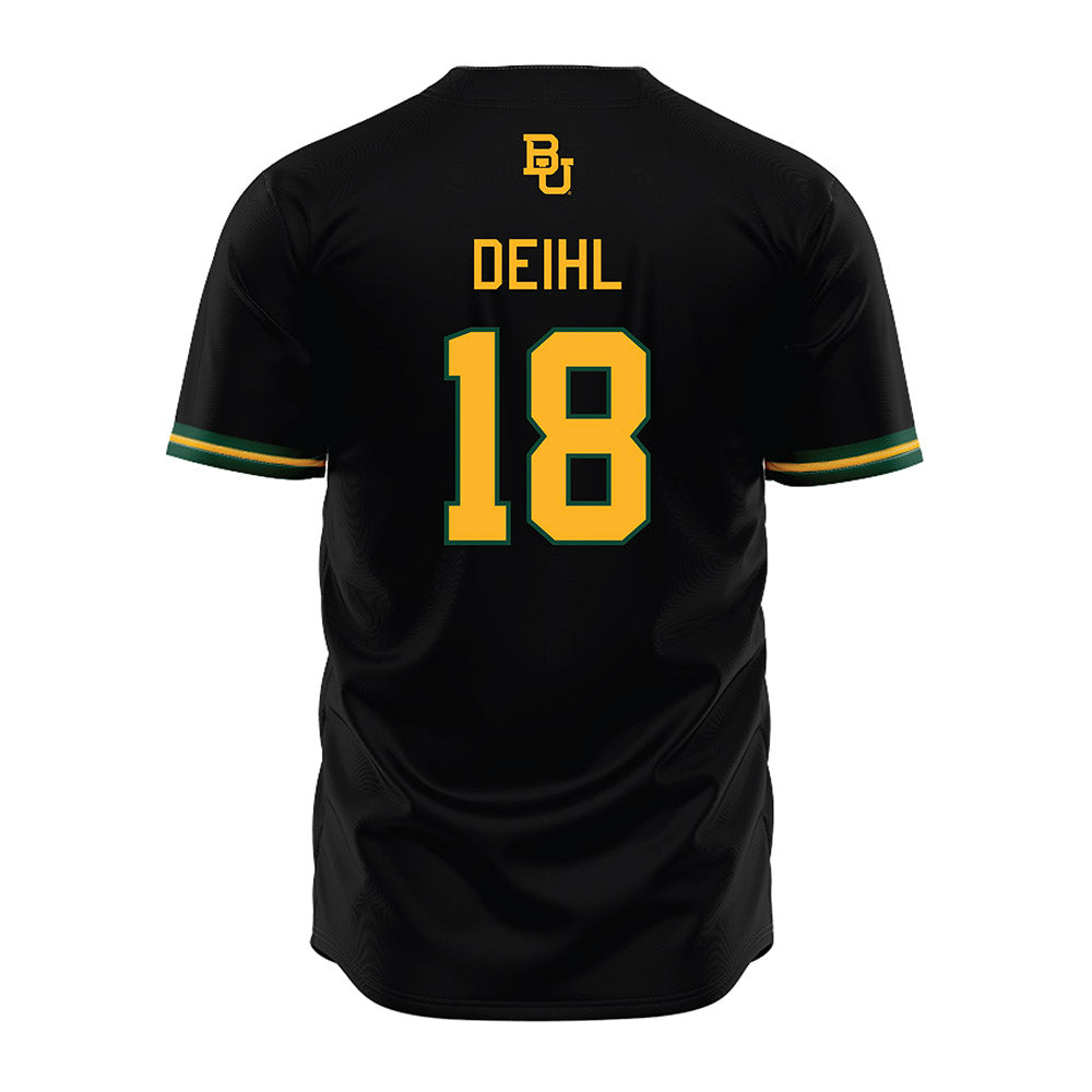 Baylor - NCAA Baseball : Keegan Deihl - Black Jersey-1