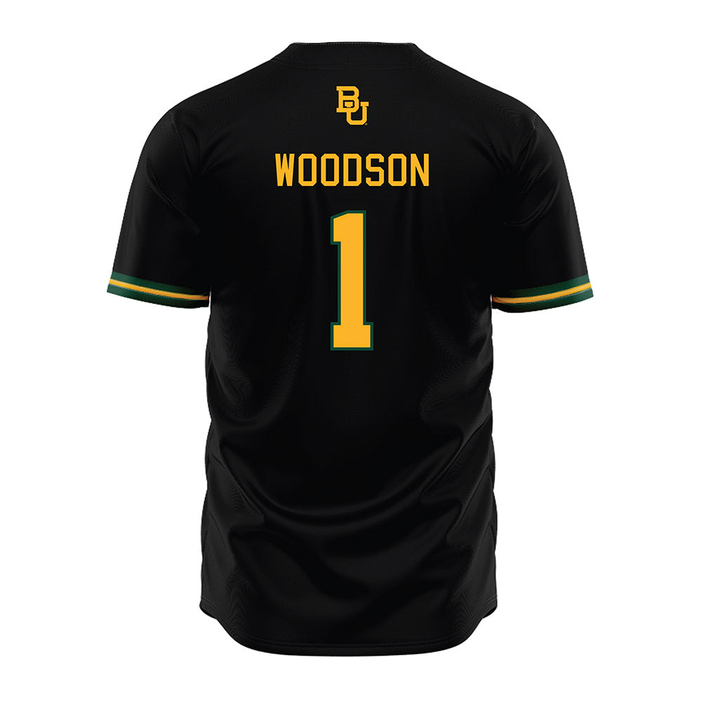 Baylor - NCAA Baseball : TJ Woodson - Black Jersey-1