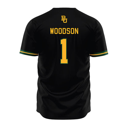Baylor - NCAA Baseball : TJ Woodson - Black Jersey-1