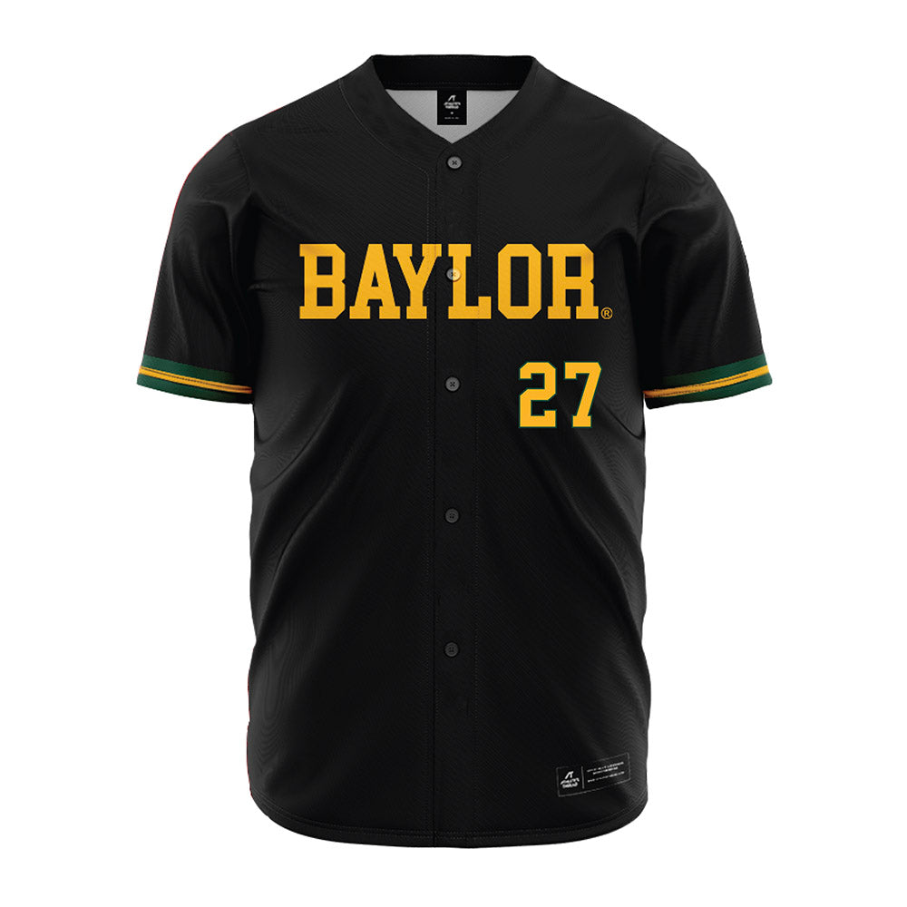 Baylor - NCAA Baseball : Luke McLeod - Black Jersey-0