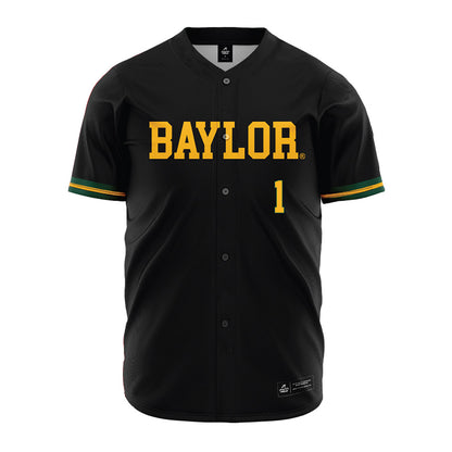 Baylor - NCAA Baseball : TJ Woodson - Black Jersey-0
