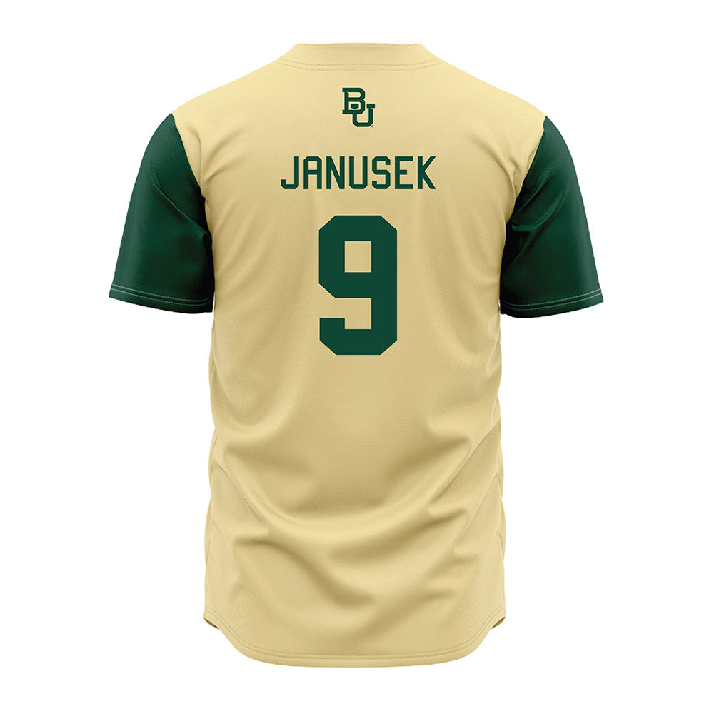 Baylor - NCAA Baseball : Brady Janusek - Cream Jersey-1