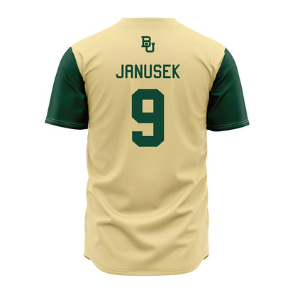 Baylor - NCAA Baseball : Brady Janusek - Cream Jersey-1