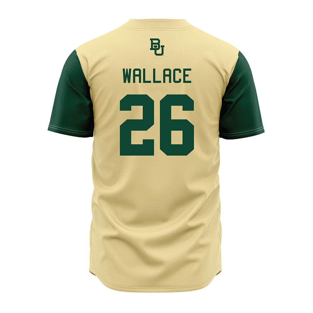 Baylor - NCAA Baseball : Zack Wallace - Cream Jersey-1