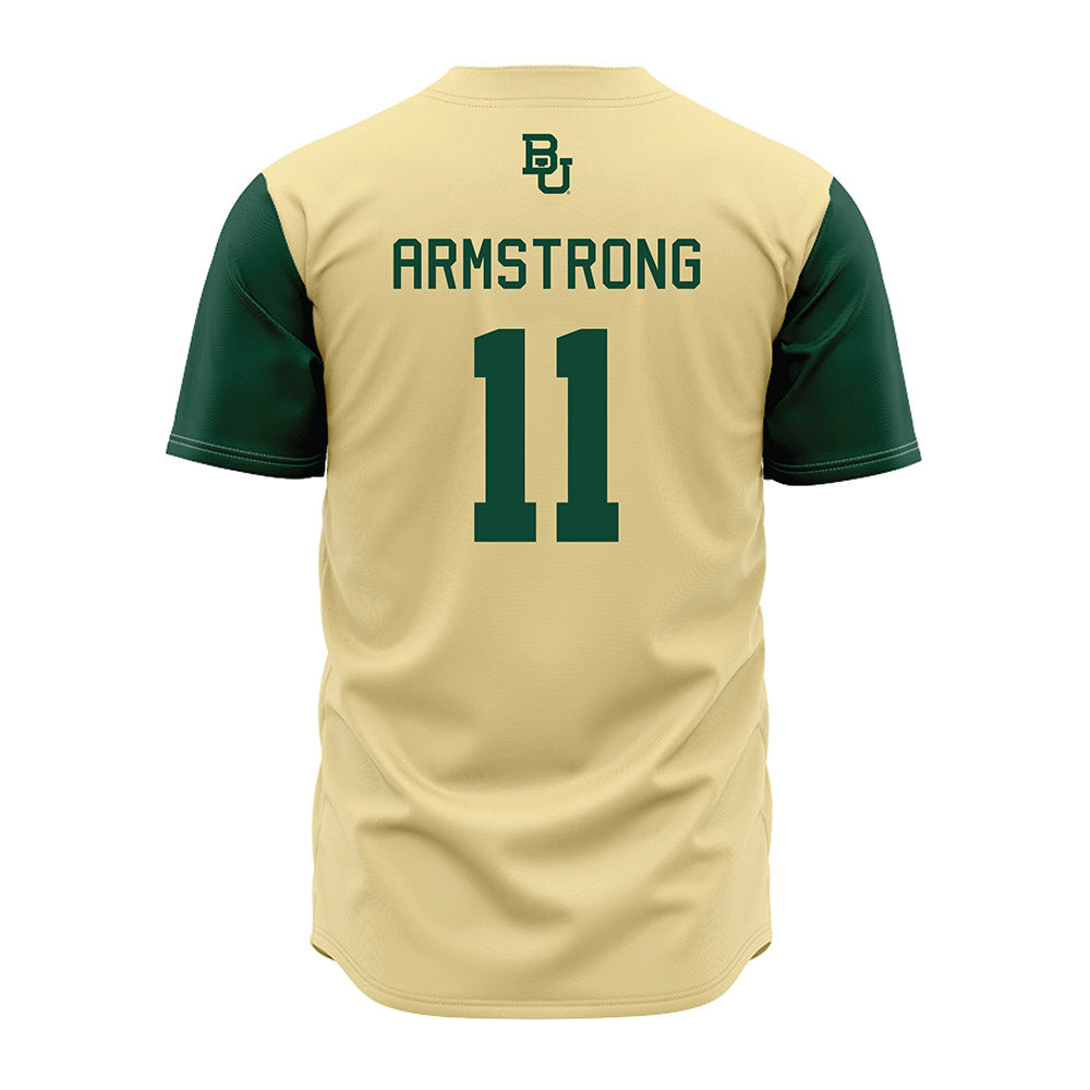Baylor - NCAA Baseball : Tyce Armstrong - Cream Jersey-1