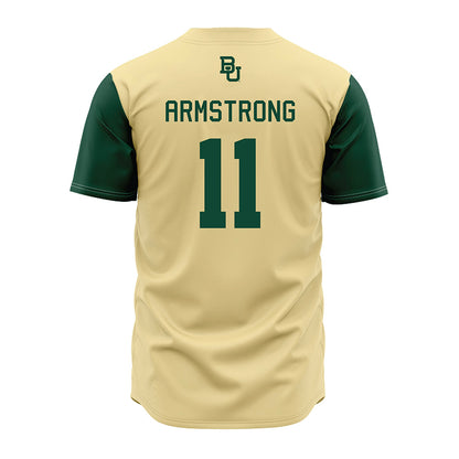 Baylor - NCAA Baseball : Tyce Armstrong - Cream Jersey-1
