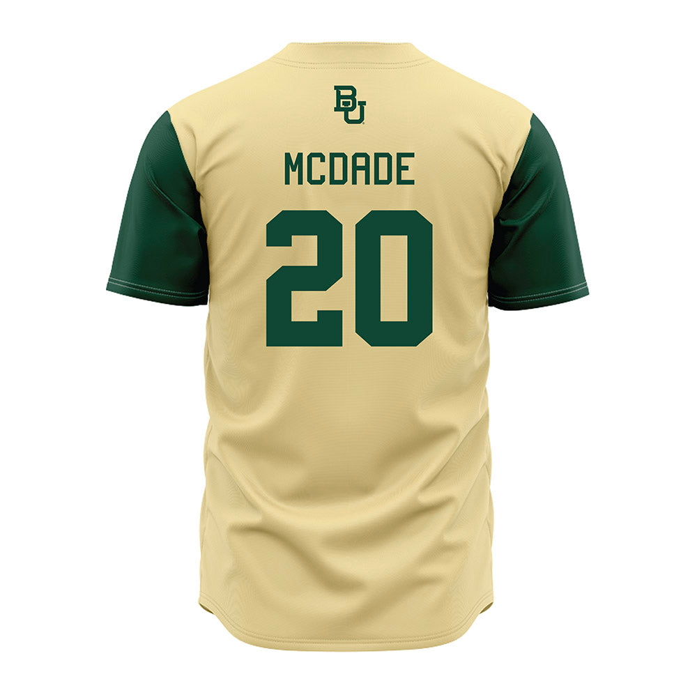 Baylor - NCAA Baseball : Cash McDade - Cream Jersey-1
