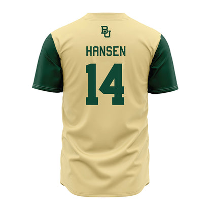 Baylor - NCAA Baseball : Cade Hansen - Cream Jersey-1