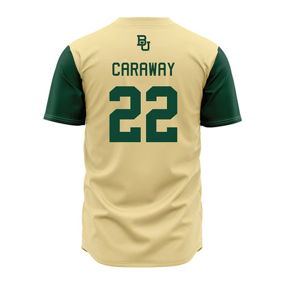 Baylor - NCAA Baseball : Bo Caraway - Cream Jersey-1