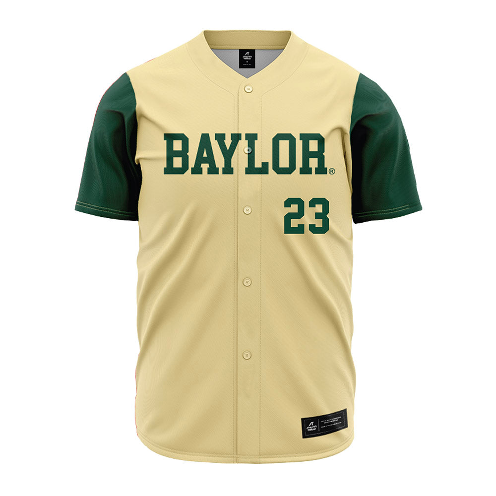 Baylor - NCAA Baseball : Ty Johnson - Cream Jersey-0