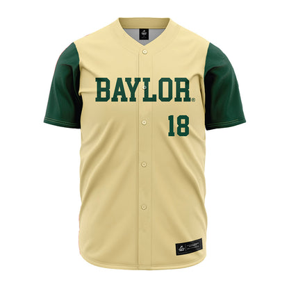 Baylor - NCAA Baseball : Keegan Deihl - Cream Jersey-0